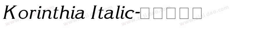 Korinthia Italic字体转换